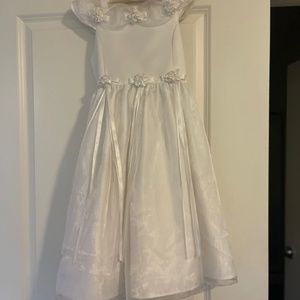 Girls flower girl dress with head bands